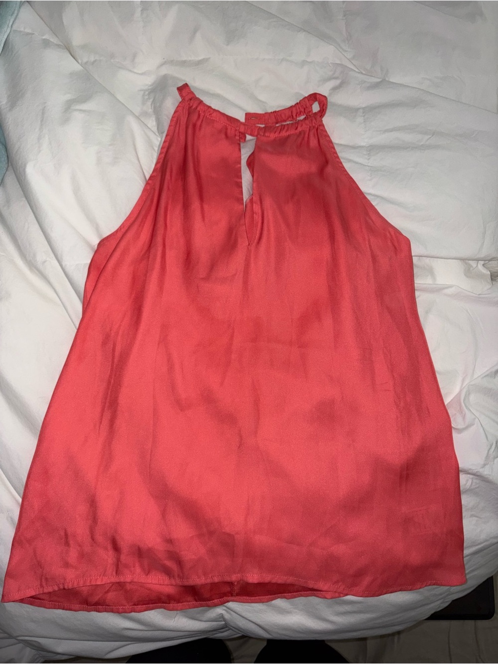 BB Dakota Coral Halter Keyhole Camisole Top